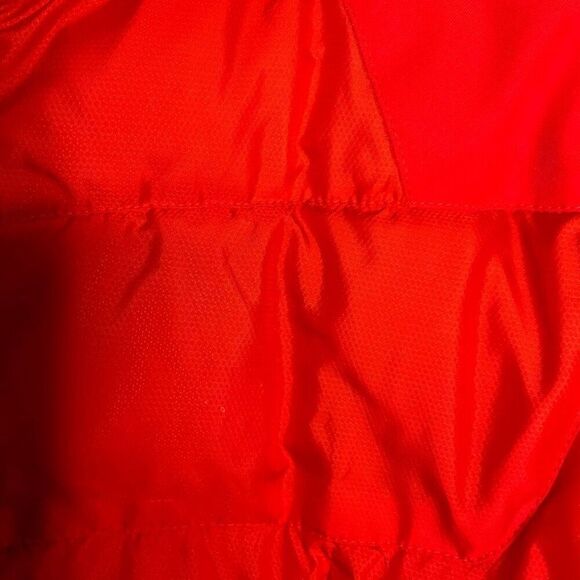 Coral Red Men’s Spyder Insulated Puffer‎ Jacket - Men's L Gray Zip Red Worn Once - Picture 3 of 10